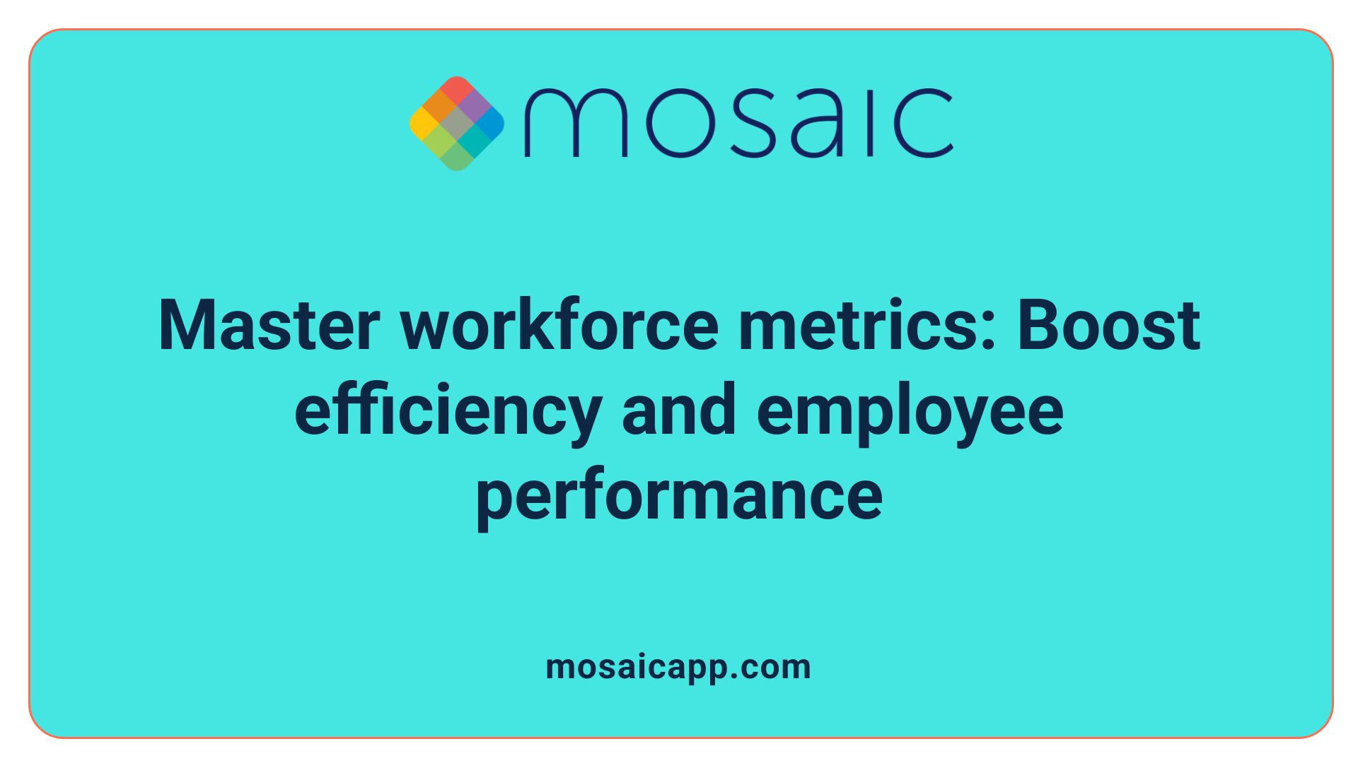 Master workforce metrics: Boost efficiency and employee performance