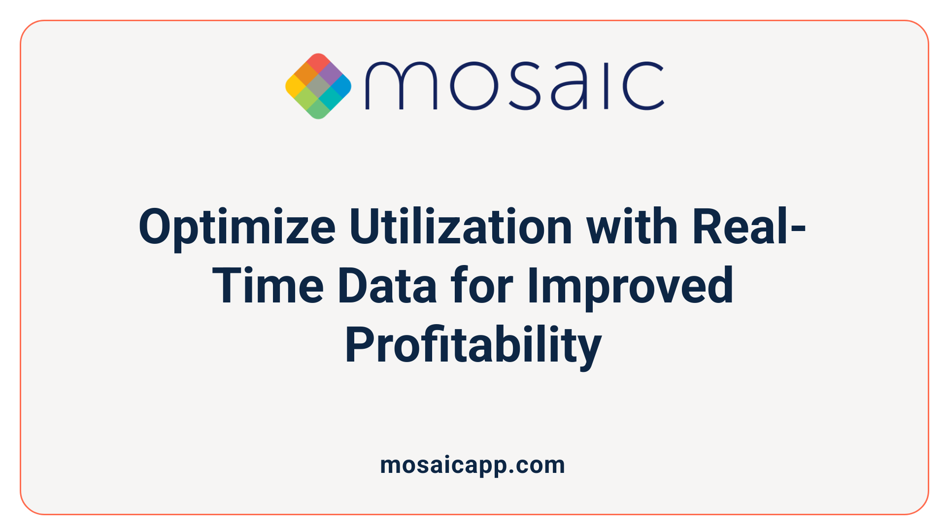 Optimize Utilization with Real-Time Data for Improved Profitability