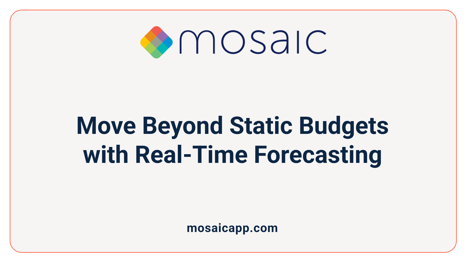 Move Beyond Static Budgets with Real-Time Forecasting