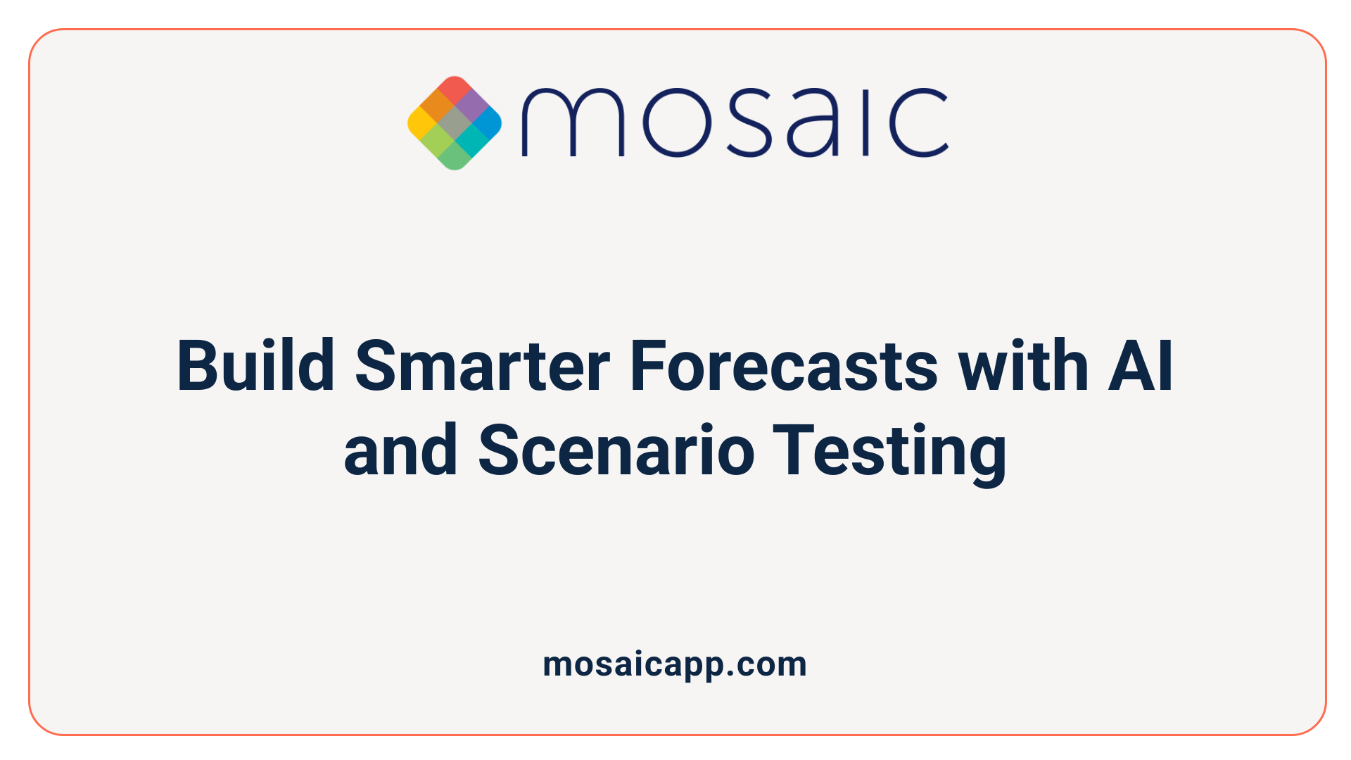 Build Smarter Forecasts with AI and Scenario Testing