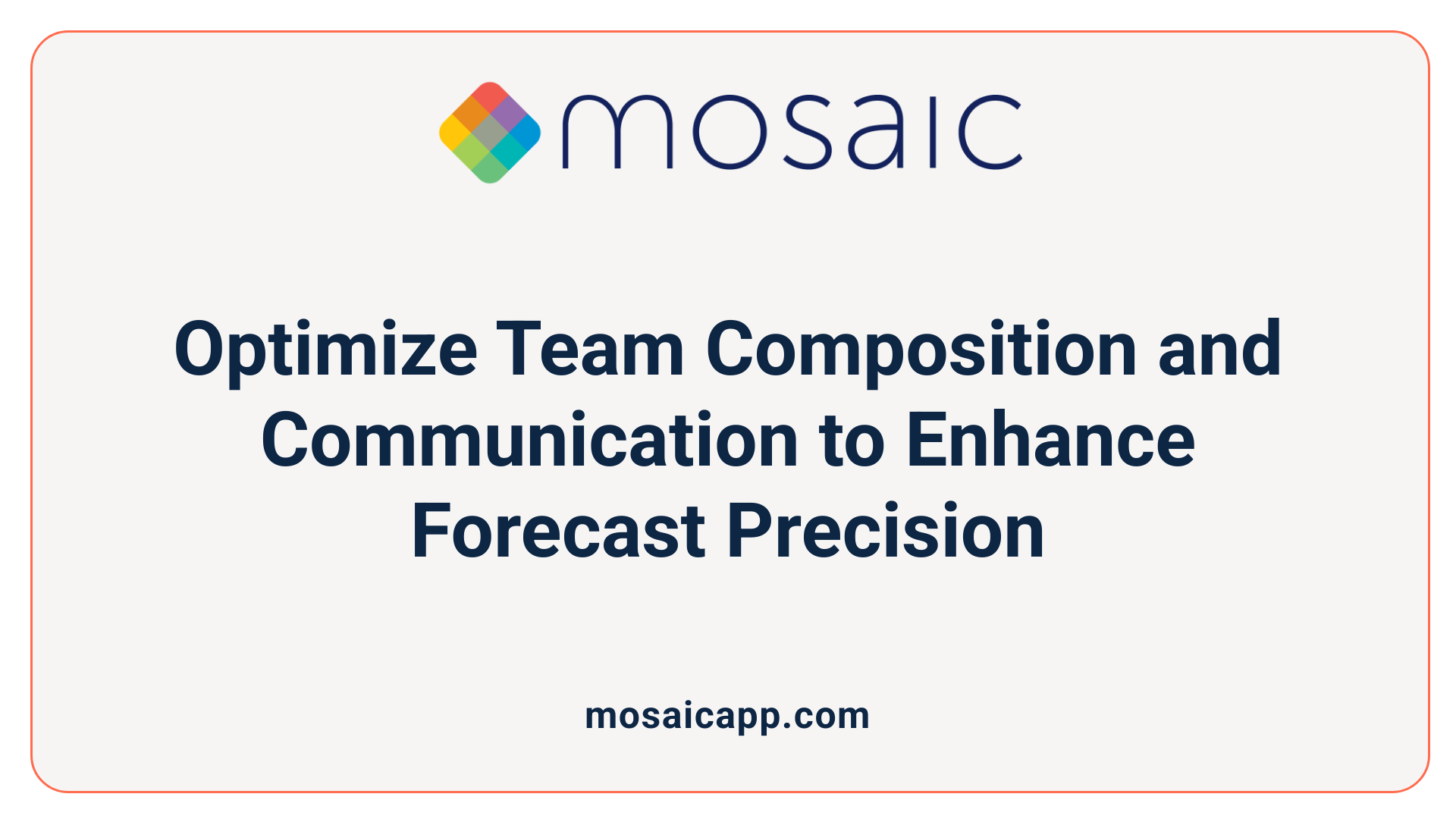 Optimize Team Composition and Communication to Enhance Forecast Precision