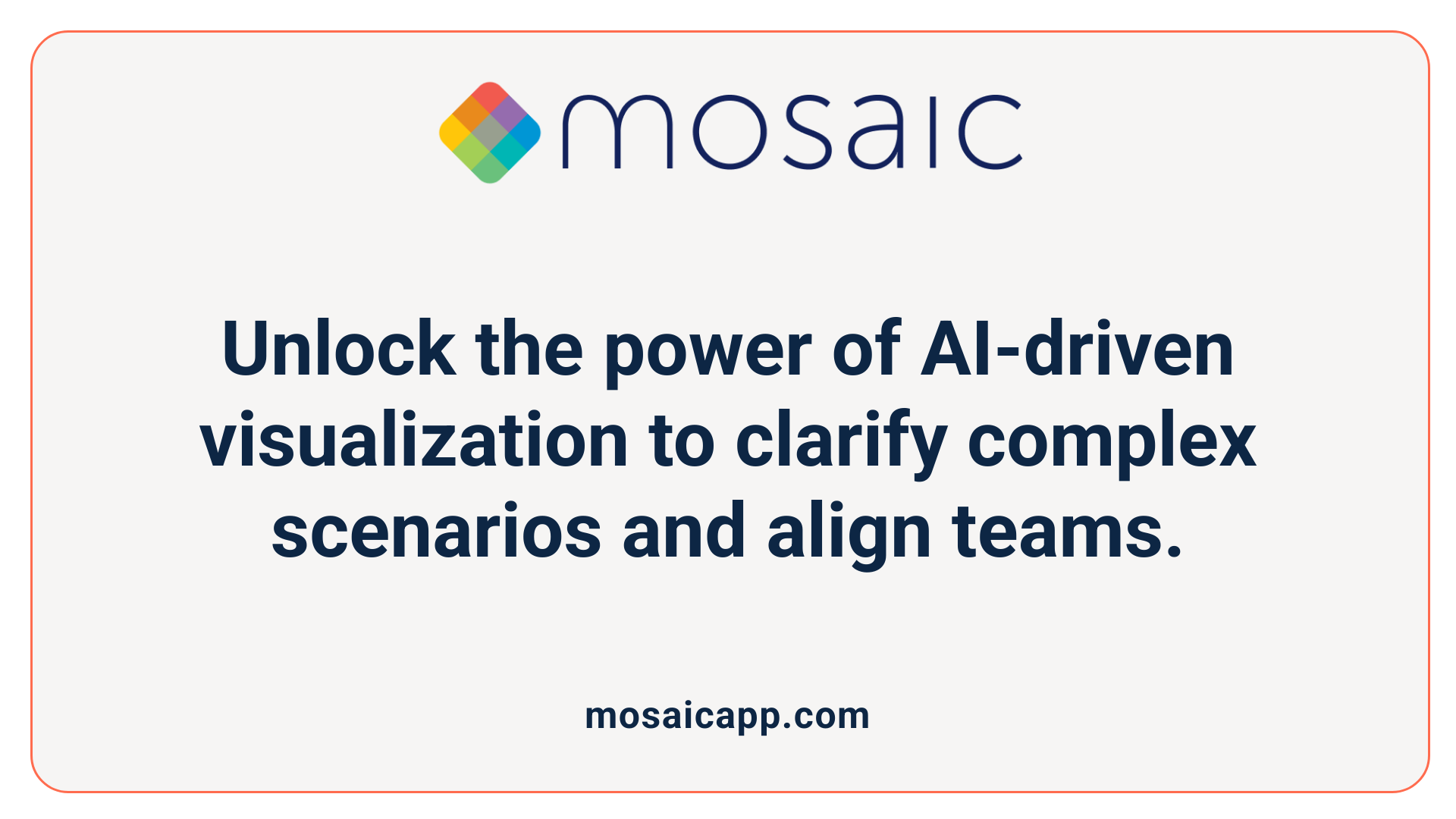 Unlock the power of AI-driven visualization to clarify complex scenarios and align teams.
