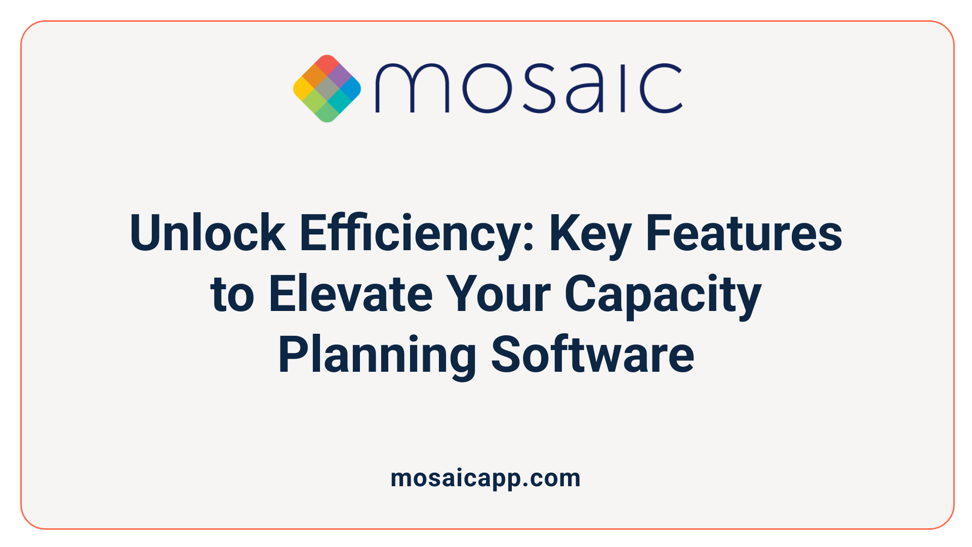 Unlock Efficiency: Key Features to Elevate Your Capacity Planning Software