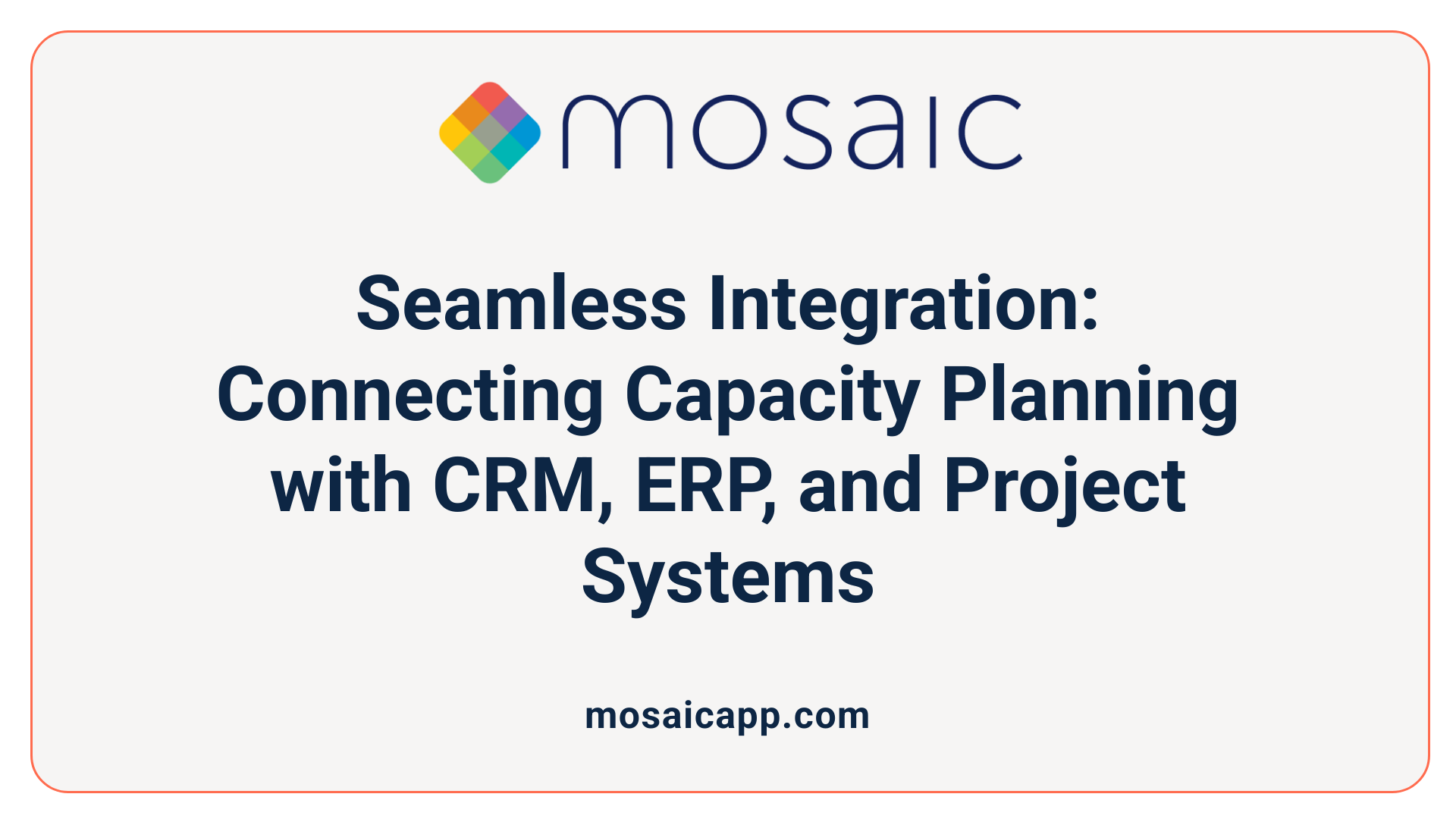 Seamless Integration: Connecting Capacity Planning with CRM, ERP, and Project Systems
