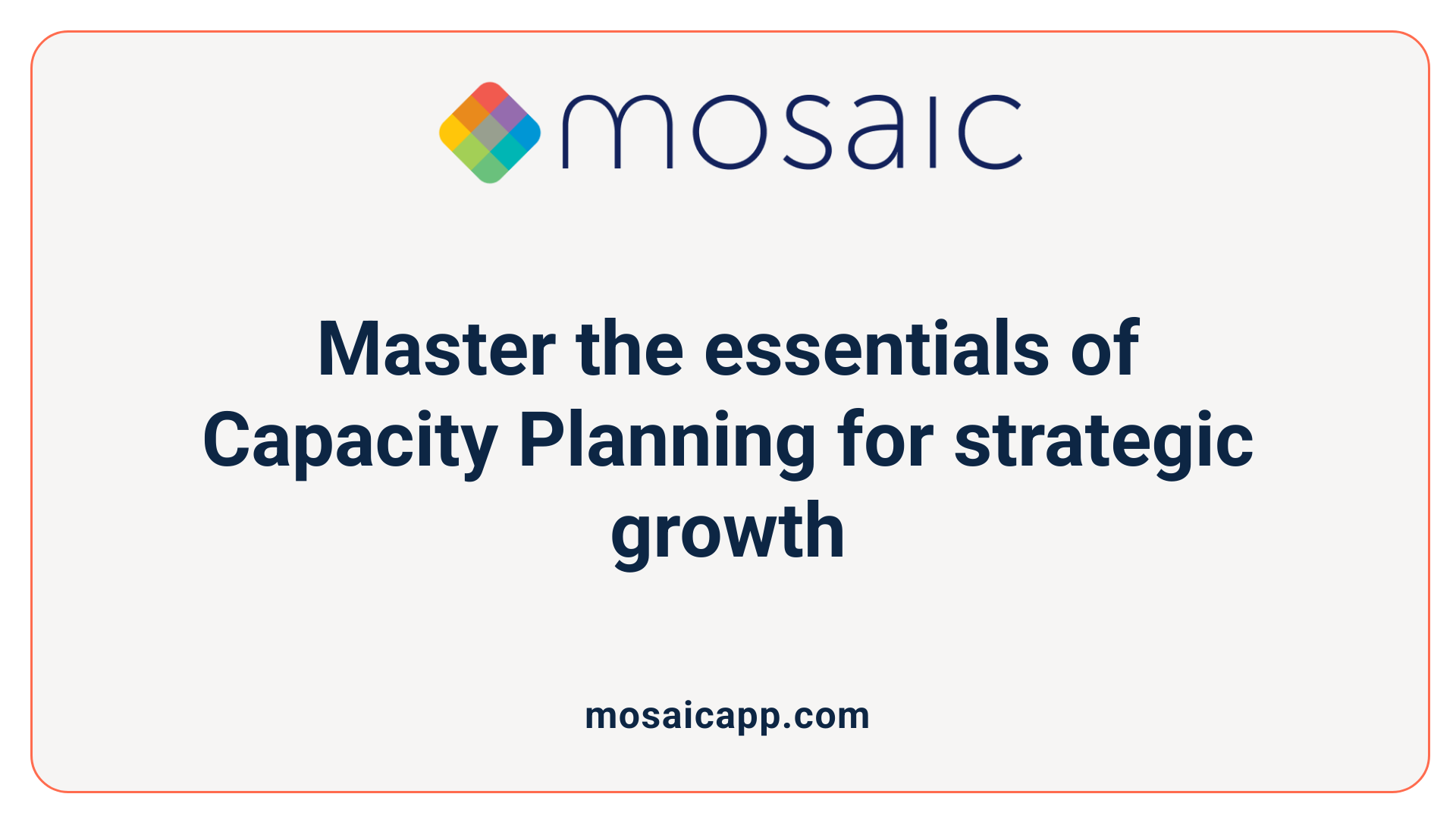 Master the essentials of Capacity Planning for strategic growth