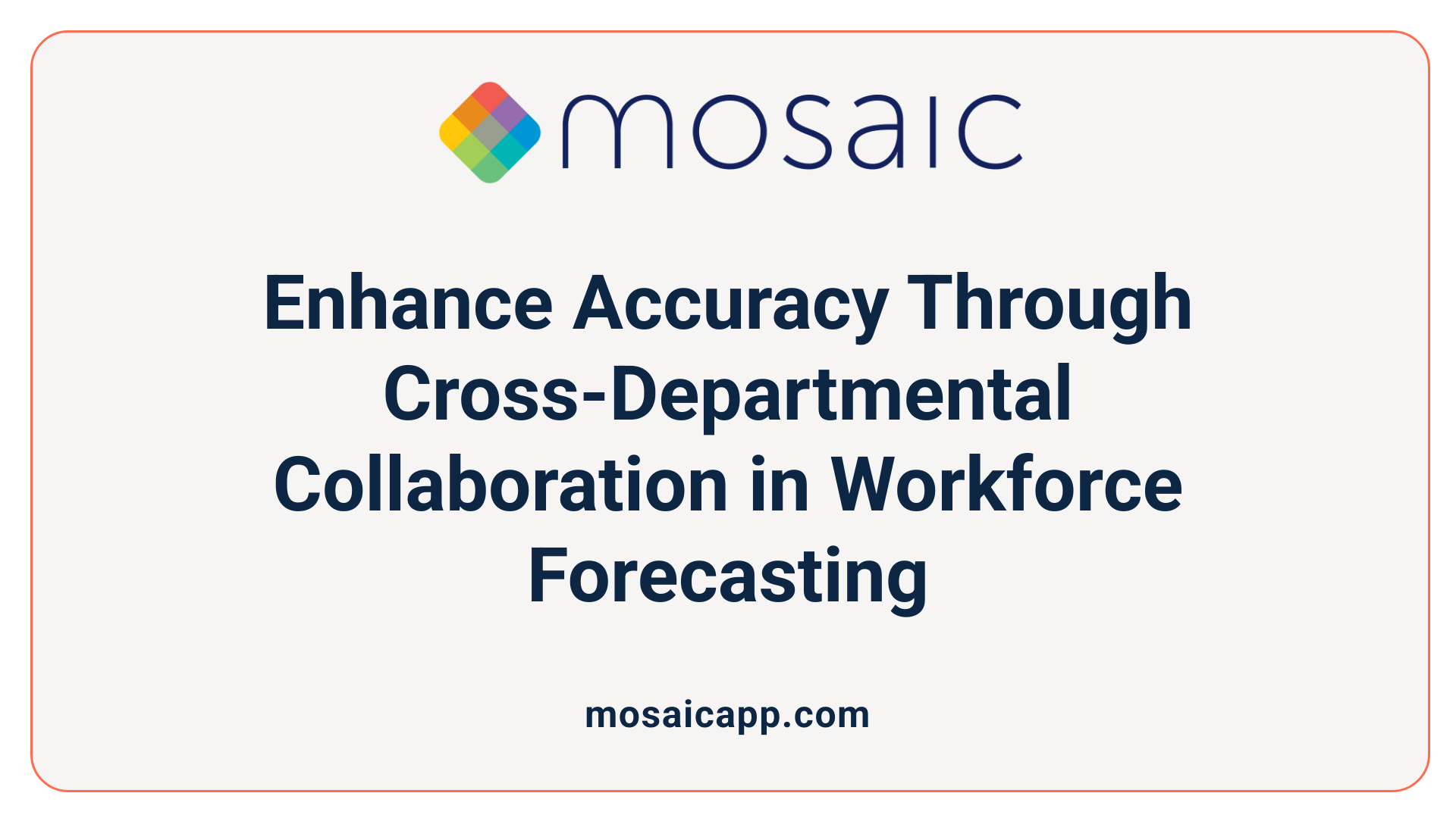 Enhance Accuracy Through Cross-Departmental Collaboration in Workforce Forecasting