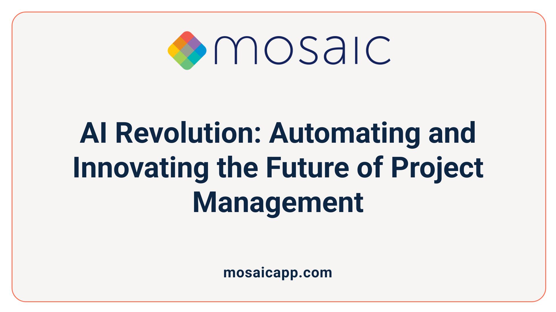 AI Revolution: Automating and Innovating the Future of Project Management