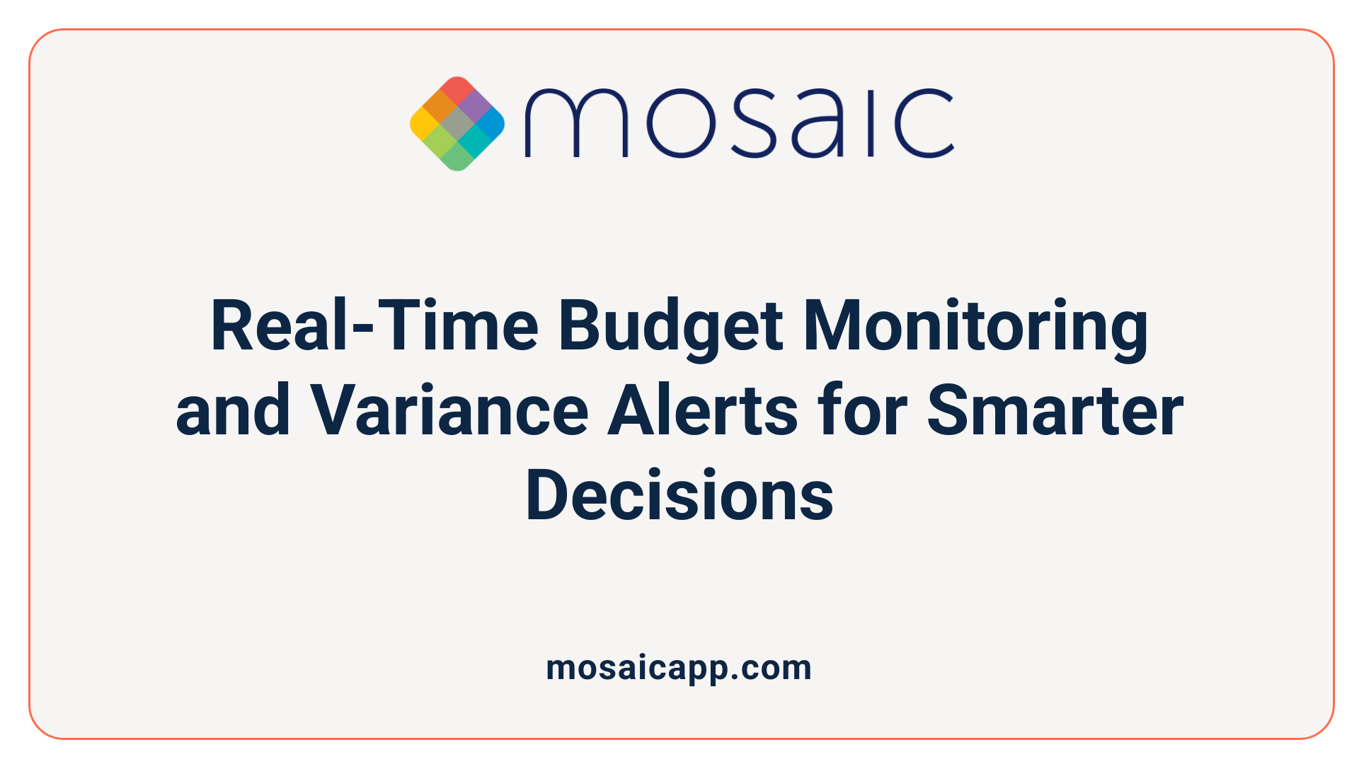 Real-Time Budget Monitoring and Variance Alerts for Smarter Decisions
