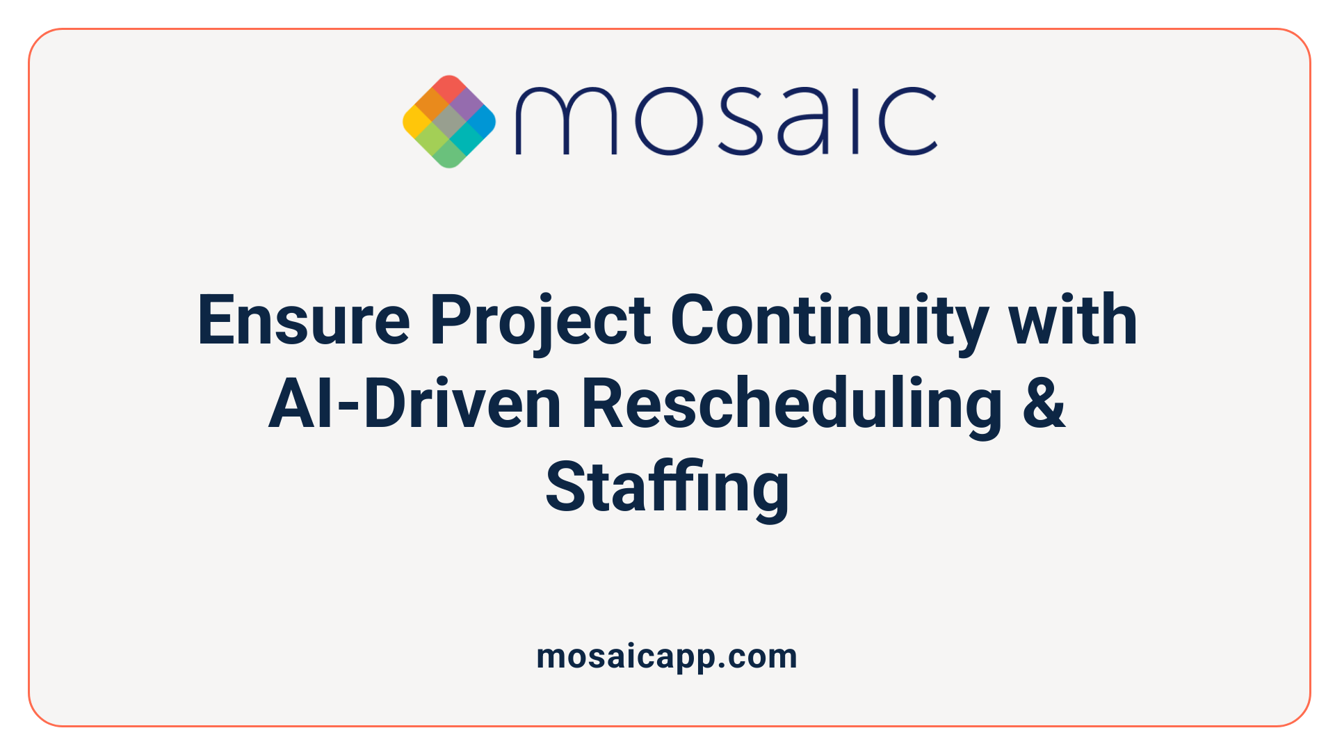 Ensure Project Continuity with AI-Driven Rescheduling &amp; Staffing