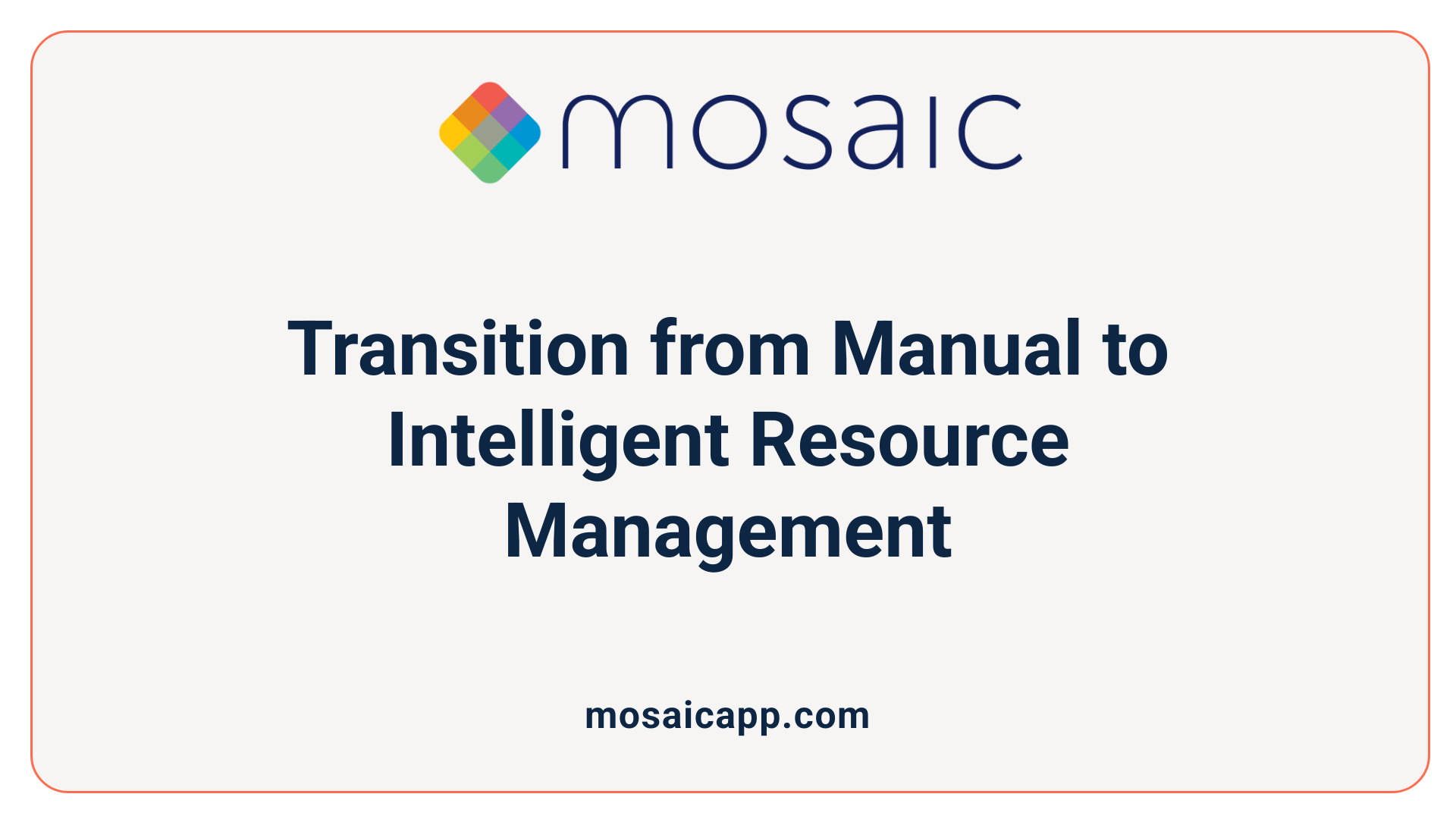 Transition from Manual to Intelligent Resource Management