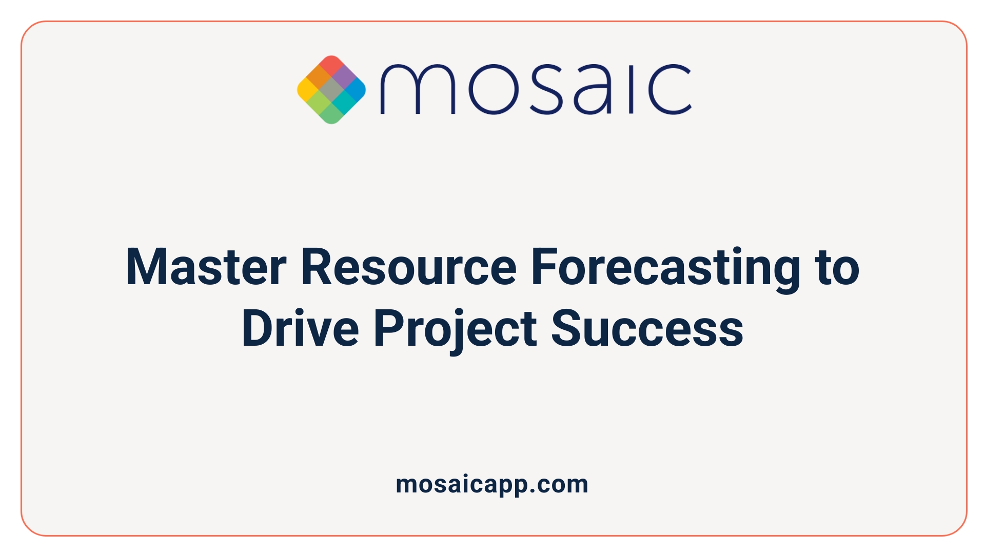 Master Resource Forecasting to Drive Project Success