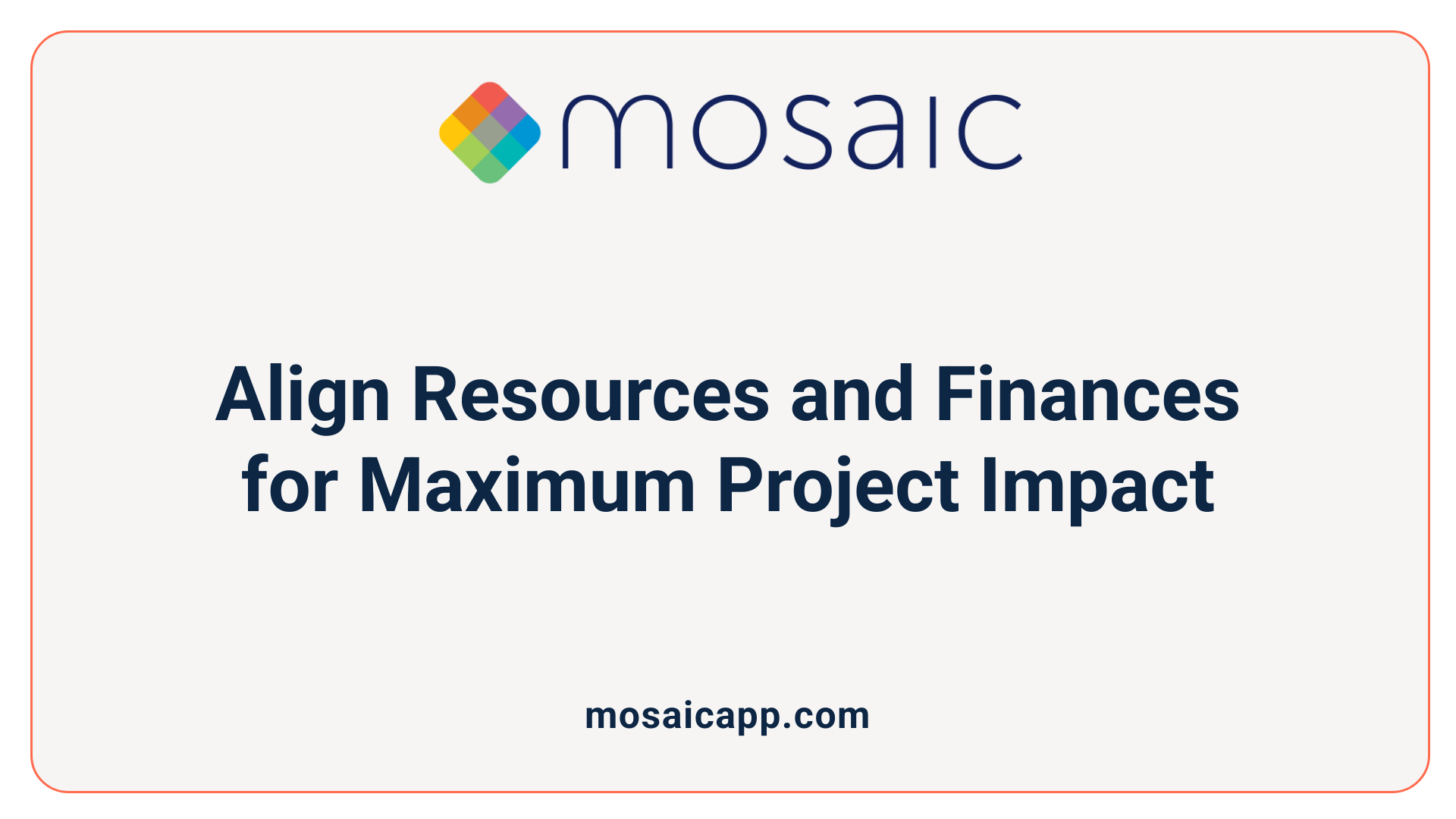 Align Resources and Finances for Maximum Project Impact
