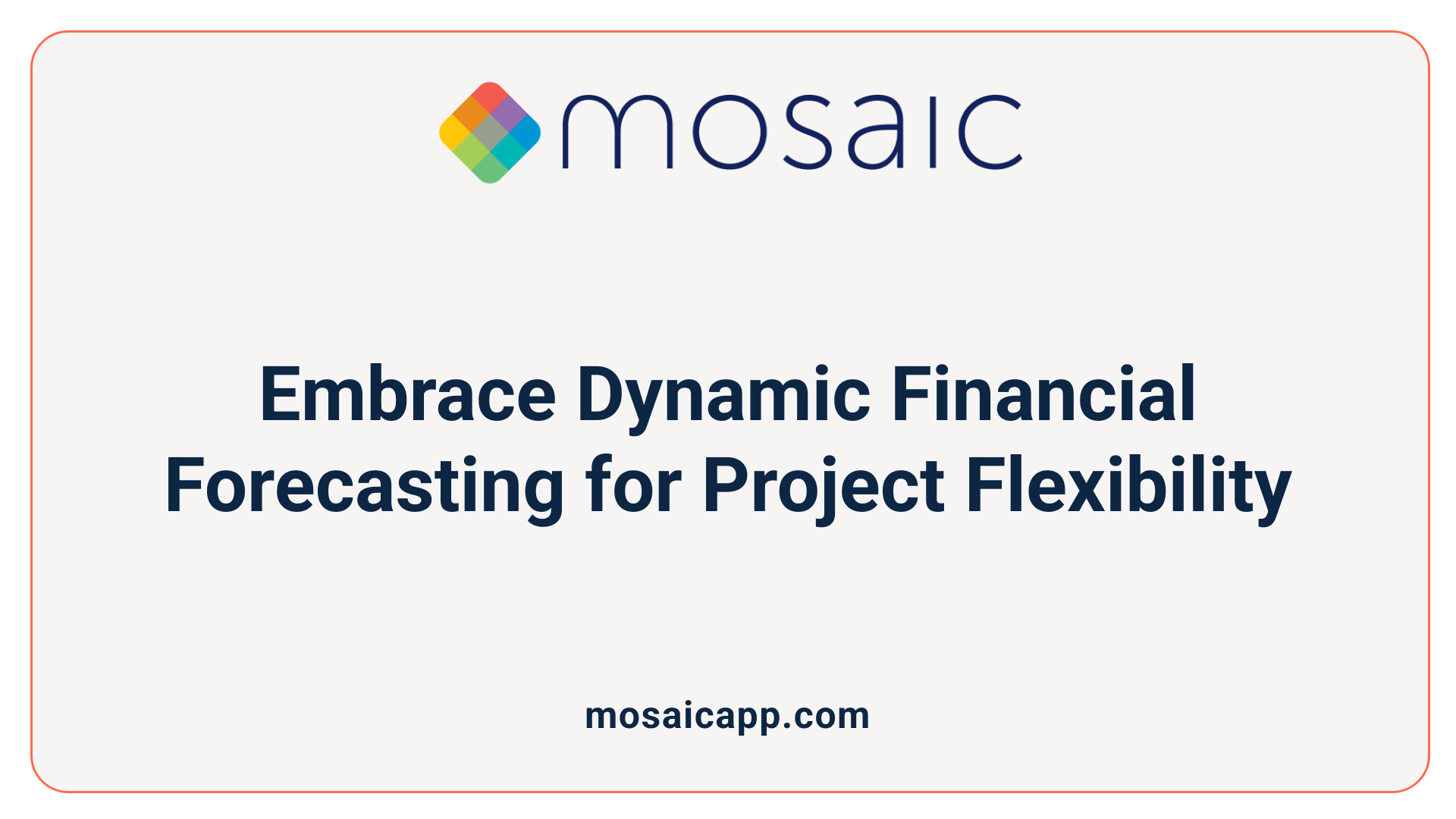 Embrace Dynamic Financial Forecasting for Project Flexibility