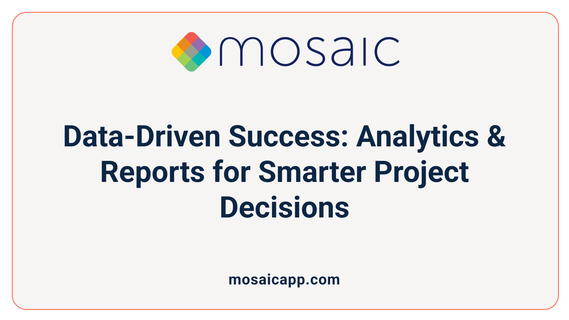 Data-Driven Success: Analytics &amp; Reports for Smarter Project Decisions