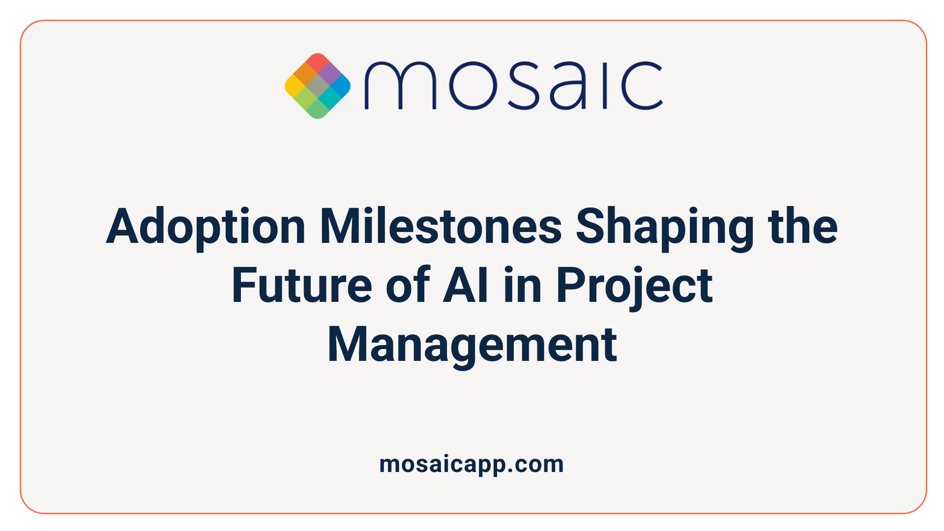 Adoption Milestones Shaping the Future of AI in Project Management