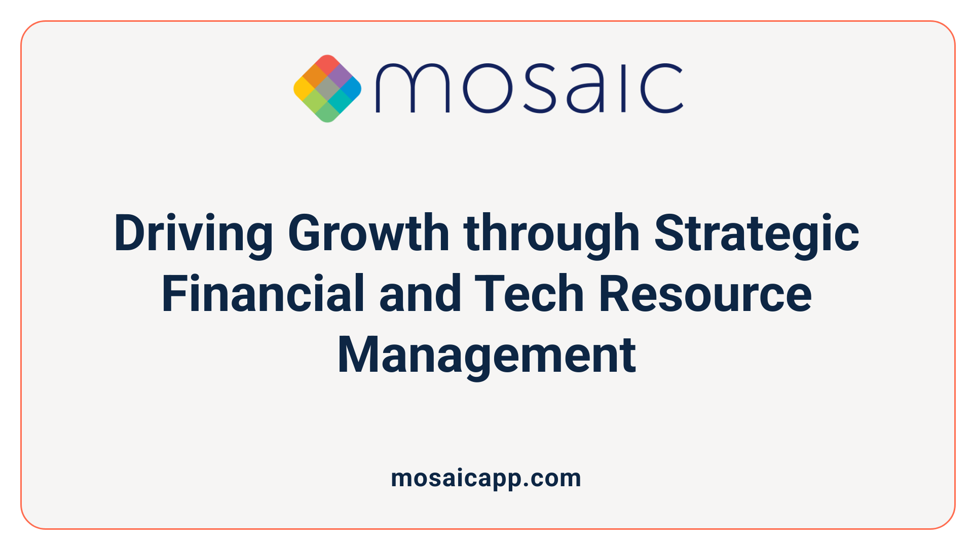 Driving Growth through Strategic Financial and Tech Resource Management