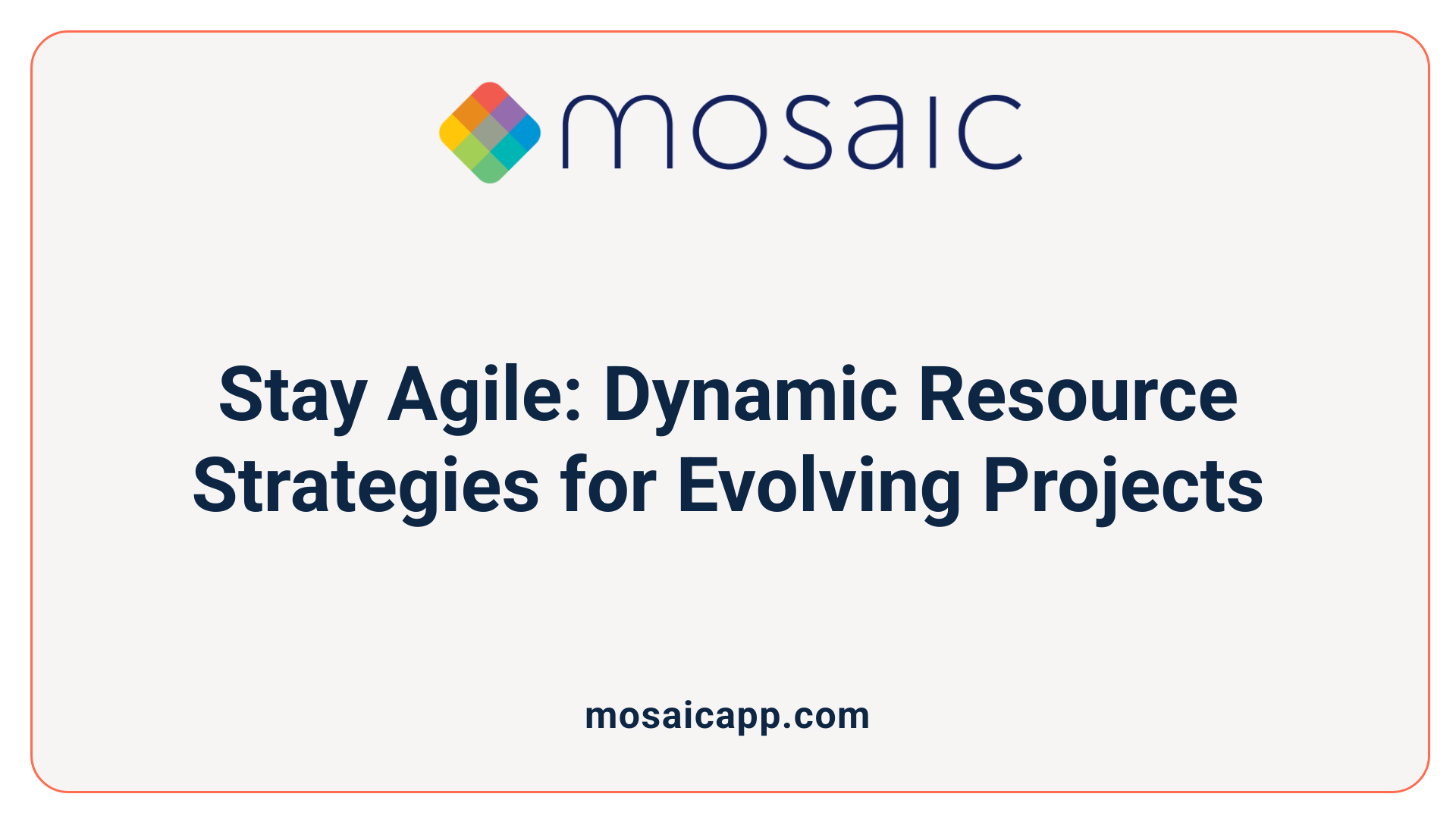 Stay Agile: Dynamic Resource Strategies for Evolving Projects