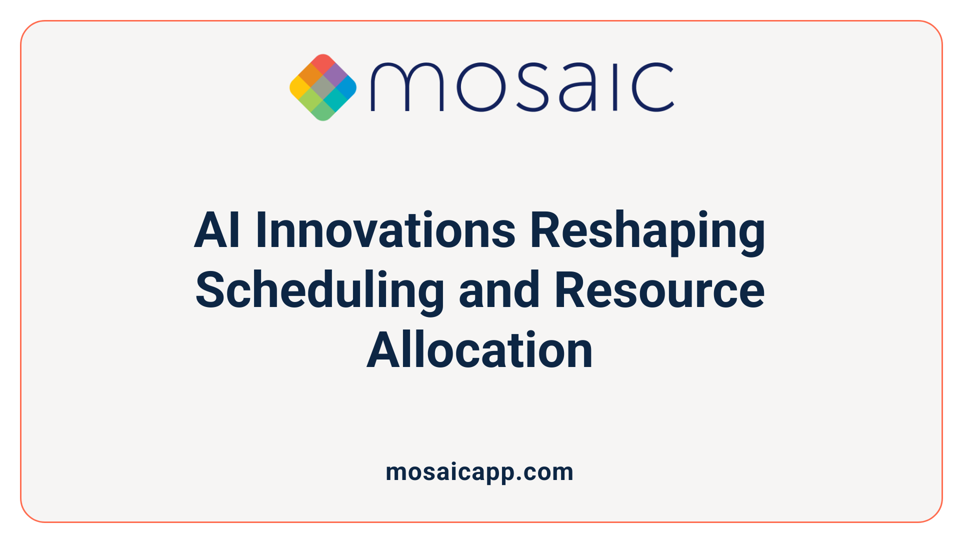 AI Innovations Reshaping Scheduling and Resource Allocation