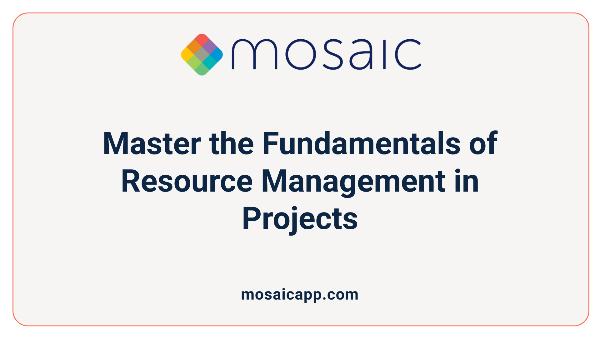 Master the Fundamentals of Resource Management in Projects