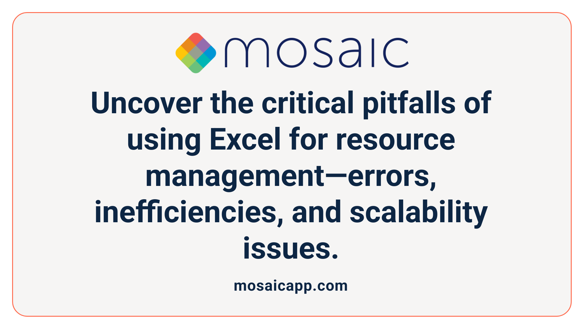 Uncover the critical pitfalls of using Excel for resource management—errors, inefficiencies, and scalability issues.