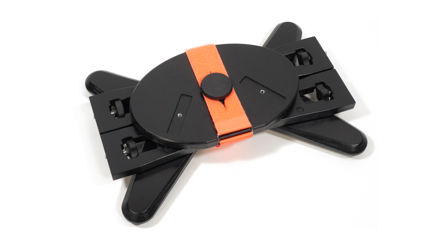 Performance Stand collapsed and bundled with velcro strap