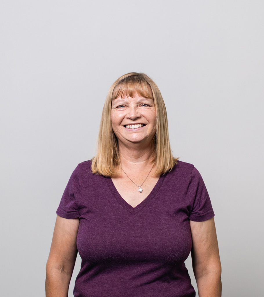 a happy looking smiling woman