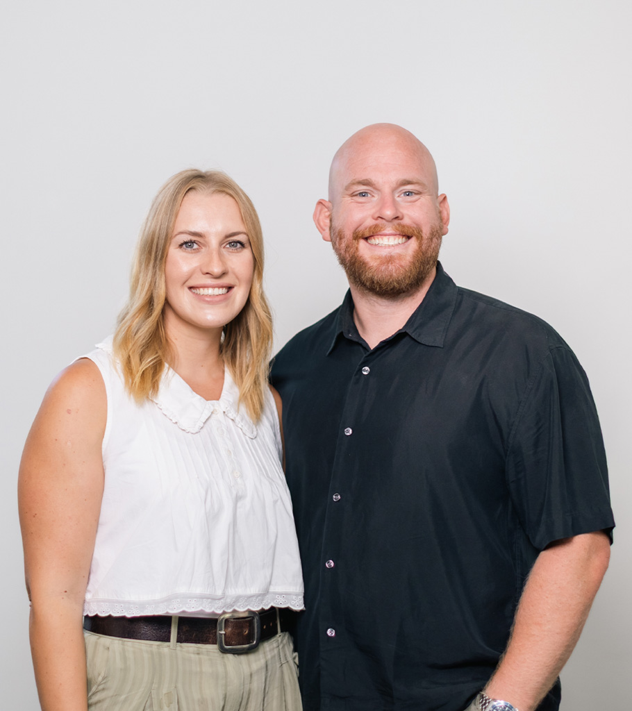 A friendly looking man and woman