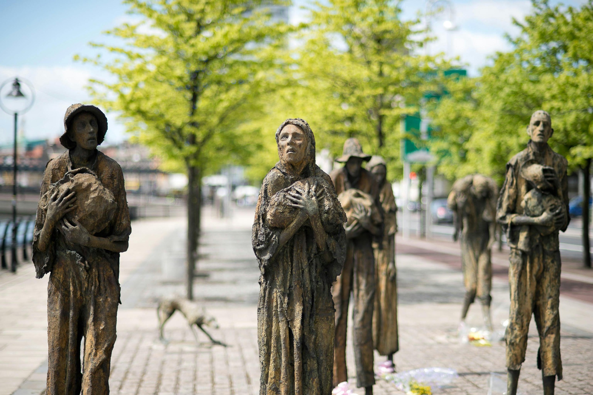 Great Famine Monument Memorial in Dublin