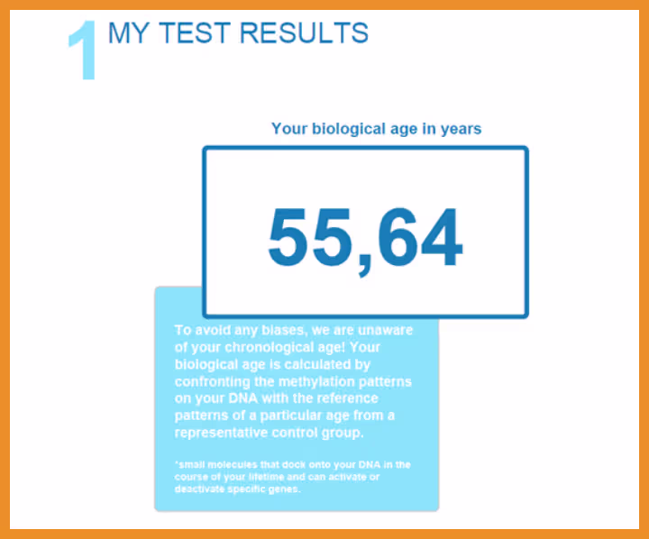 epiAge test result