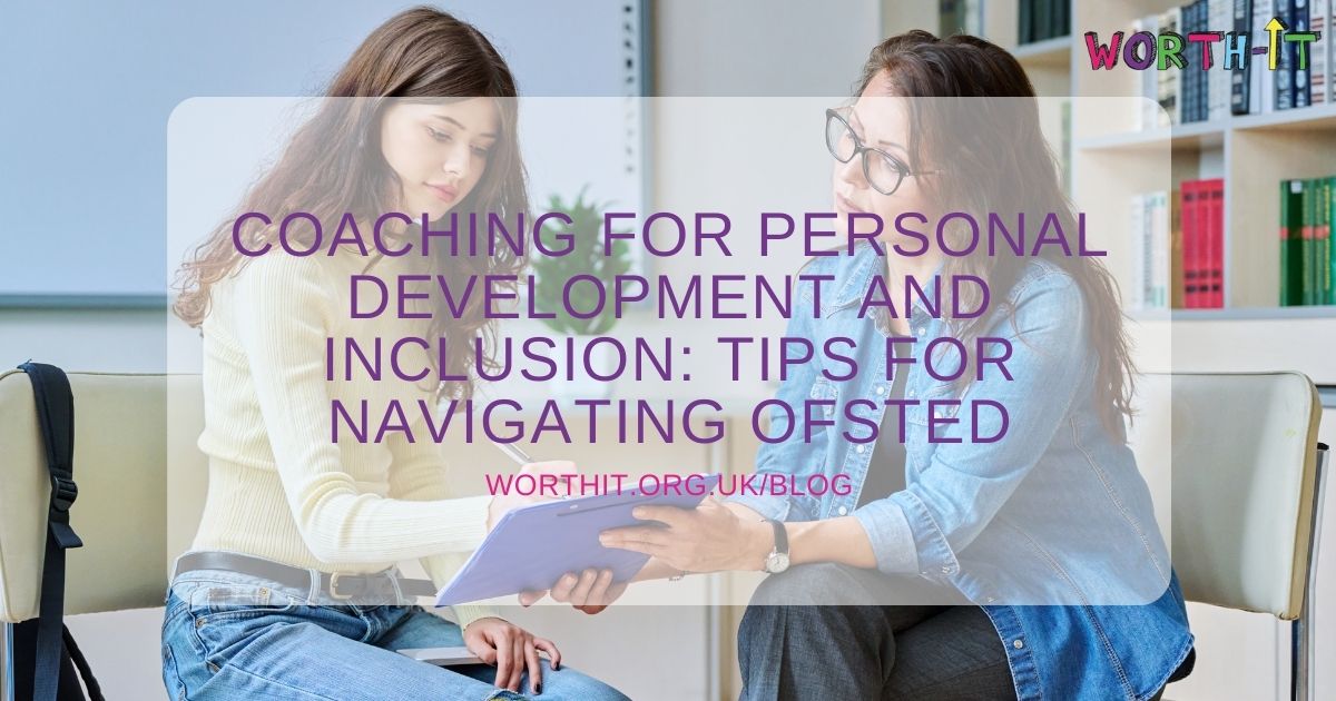 Teacher coaching teenage female student in library