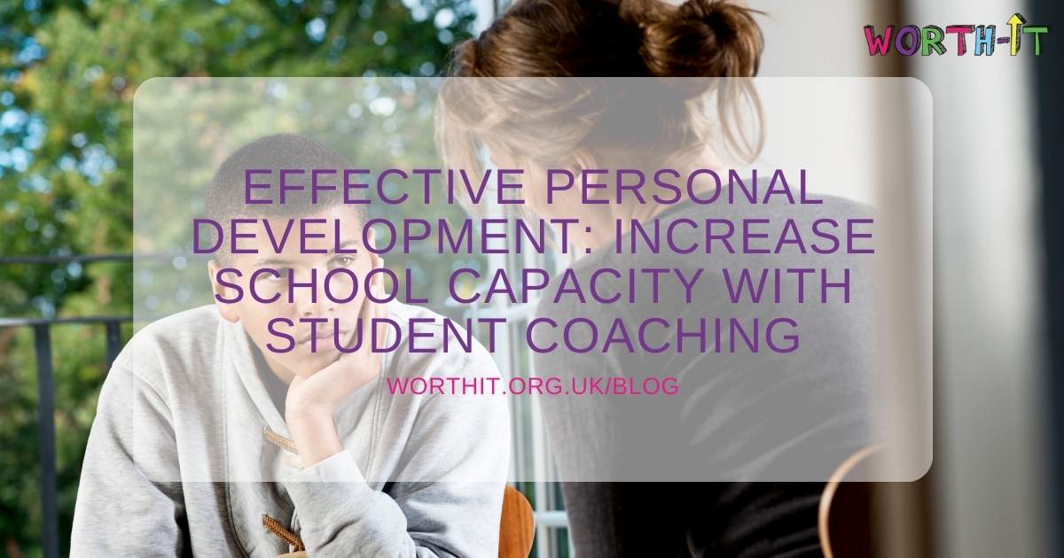 Male student being coached by teacher 