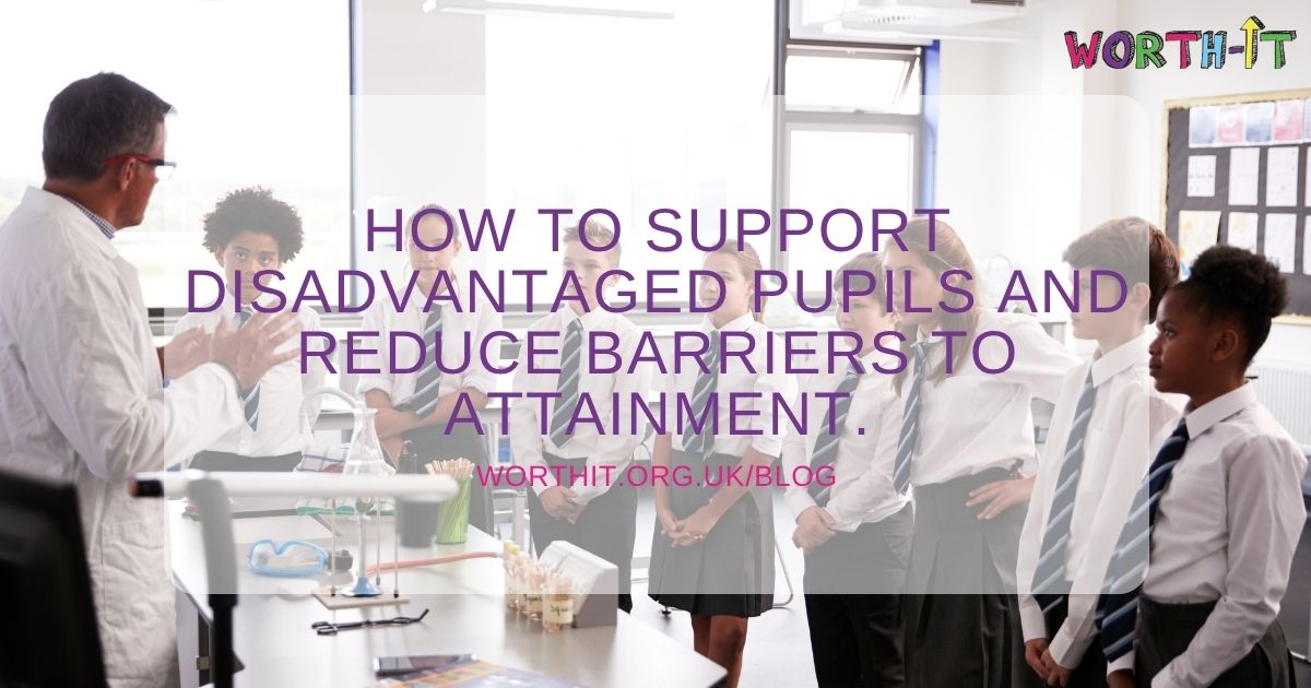 Group of secondary school students engaged in a science lesson