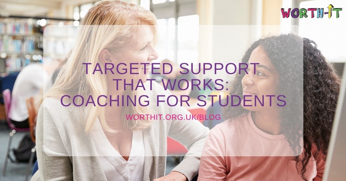 Student being coached by pastoral staff in targeted support session