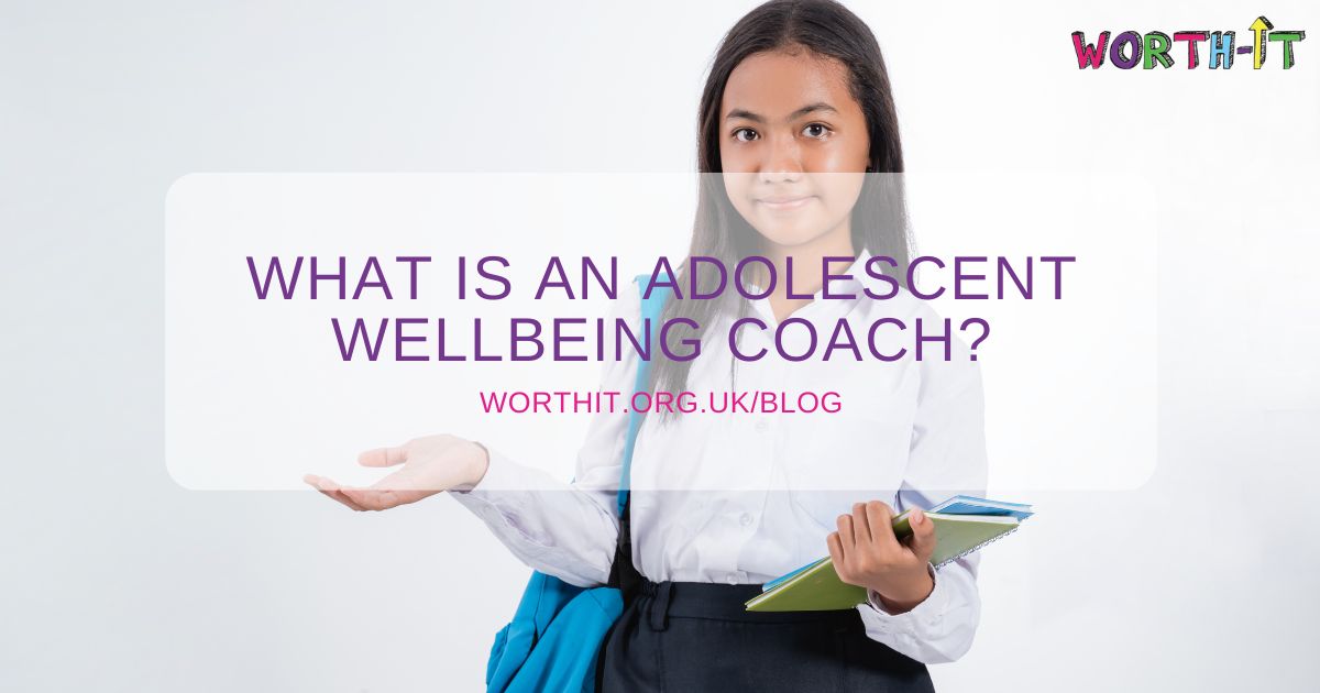 Teenage school girl looking confused about what an adolescent wellbeing coach is.