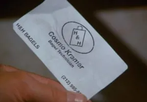 Cosmo Kramer Business card