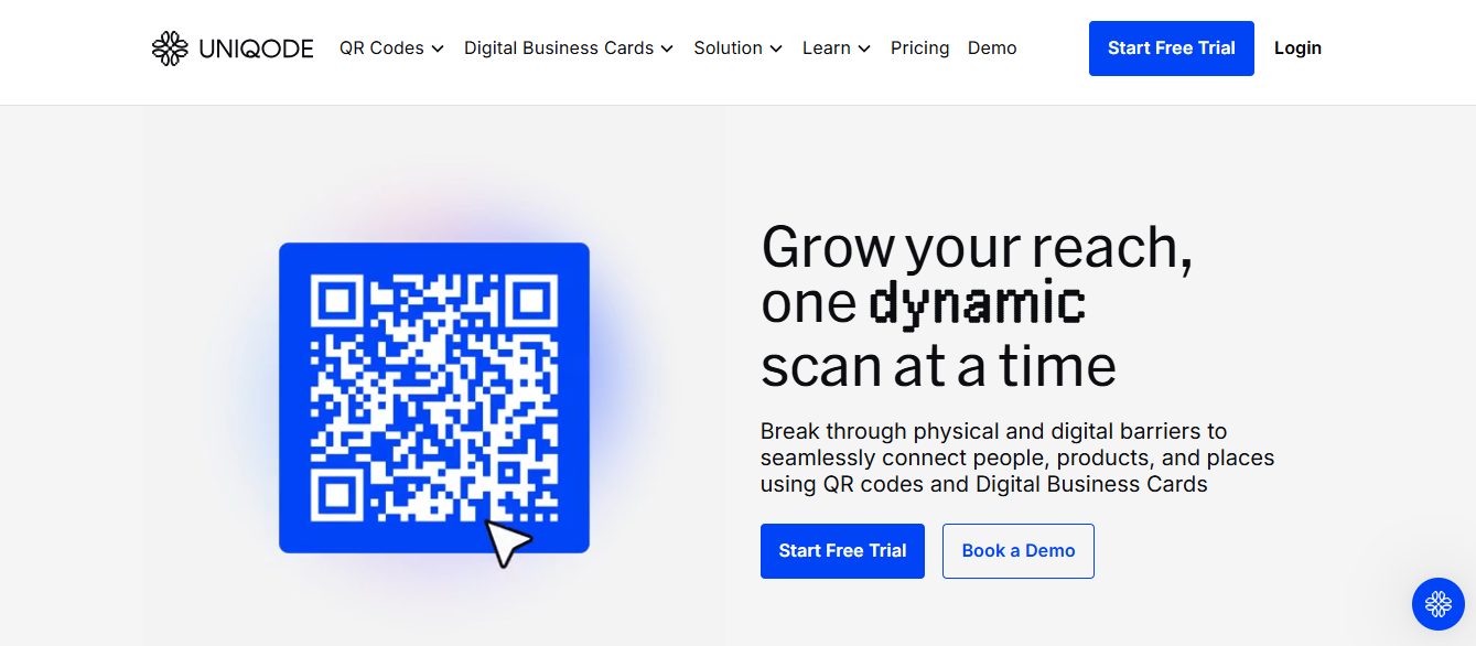 uniqode - Wave Digital Business Card