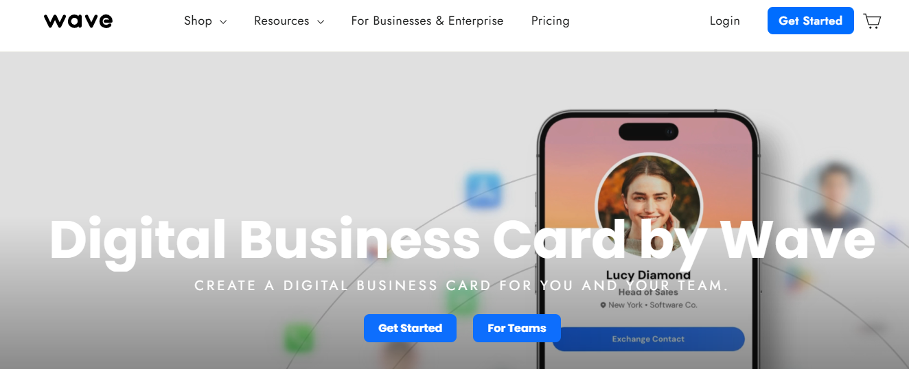 wave - HiHello Digital Business Card