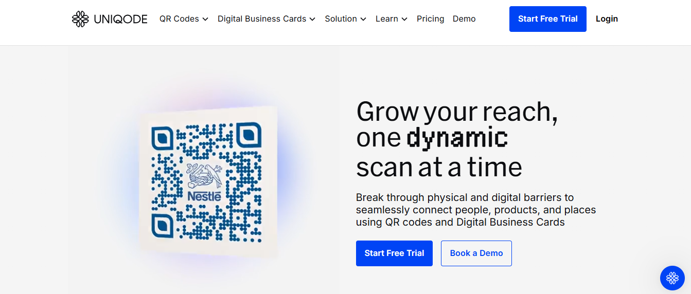 uniqode - How to Create a Digital Business Card on Android