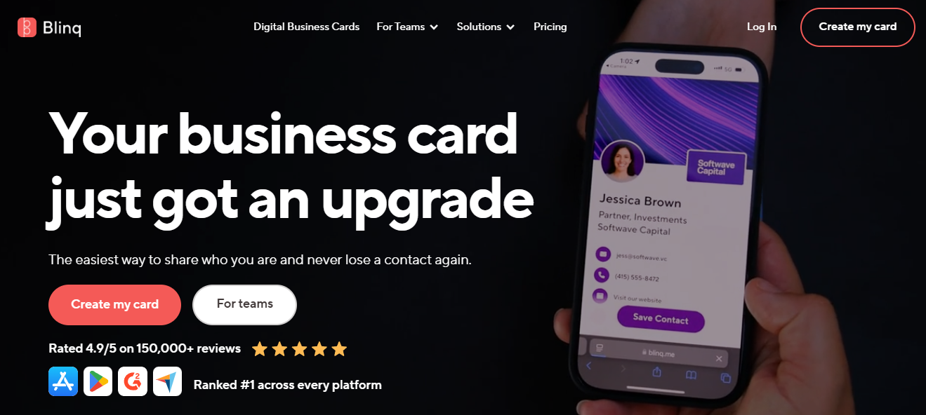 blinq - Popl Alternatives