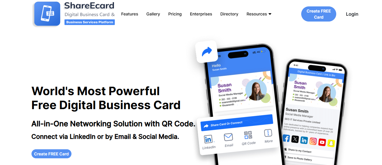 shared ecard - HiHello Alternatives