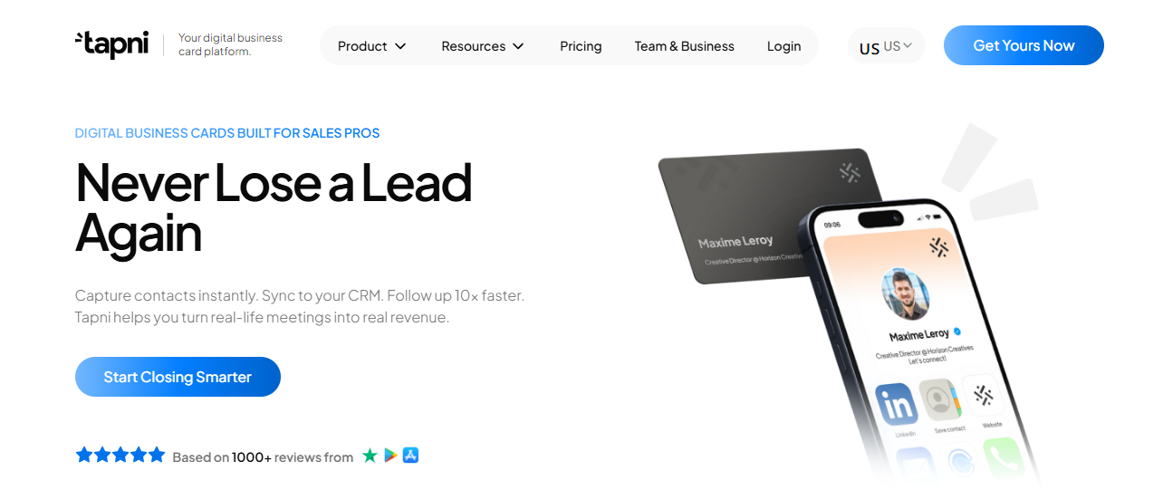 tapni - HiHello Alternatives
