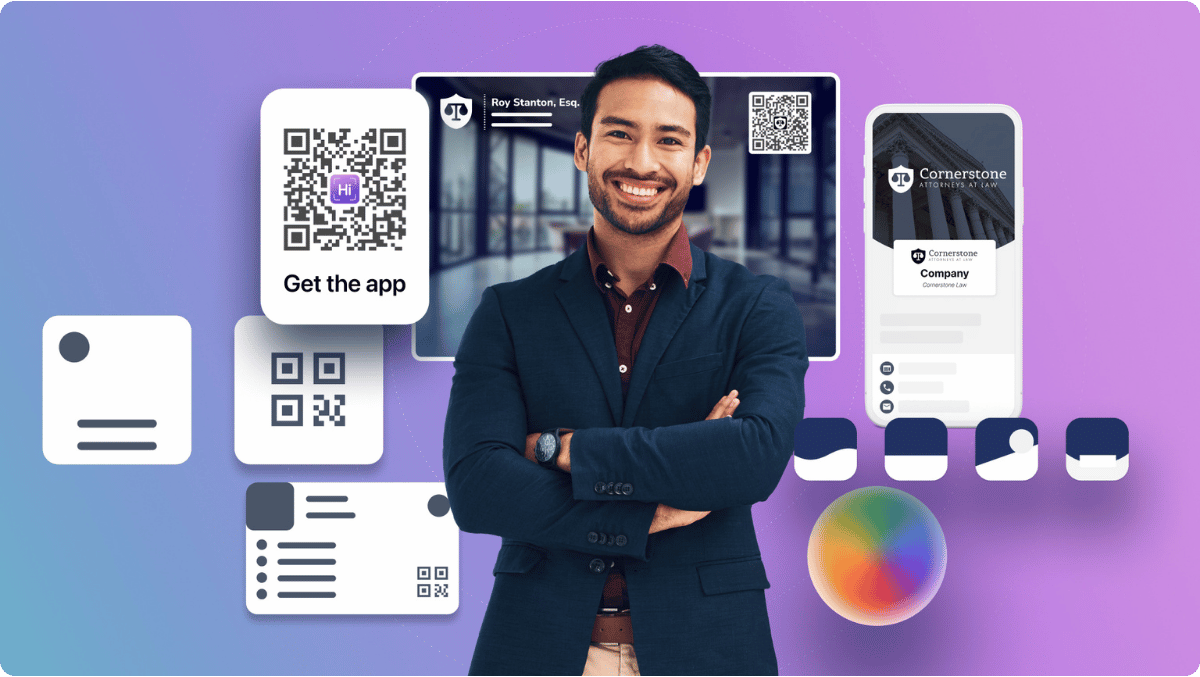 man smiling - How Do Digital Business Cards Work