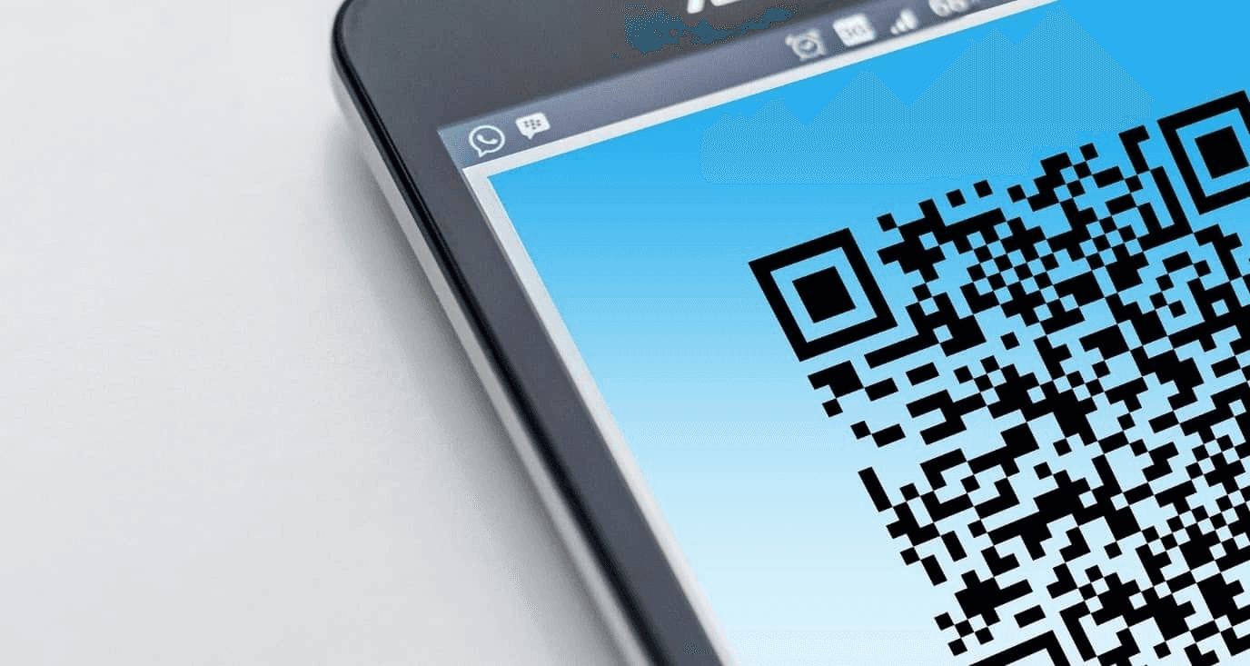QR code displayed on smartphone screen - Is QR Code Generator Safe
