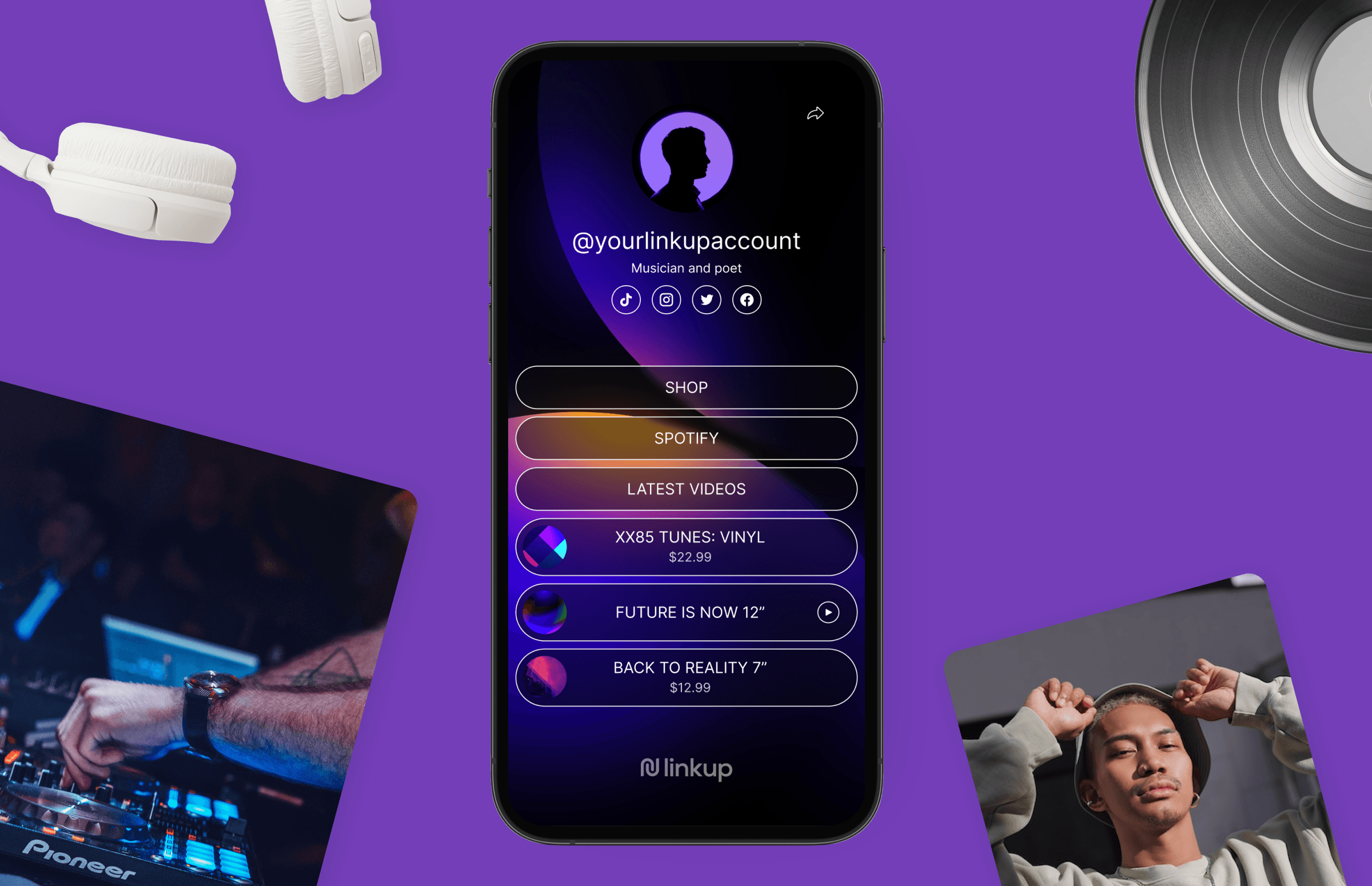  A mobile bio link landing page - What is Link in Bio