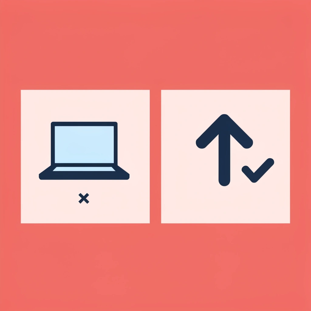 Comparison showing a distinctive online portfolio on the left versus a forgettable paper business card on the right