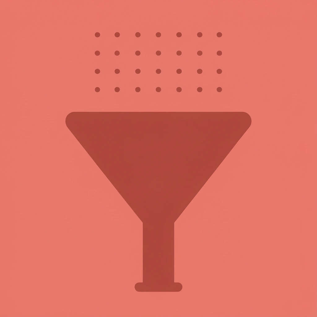 Funnel diagram illustrating how untracked clicks and missed opportunities reduce actual conversions