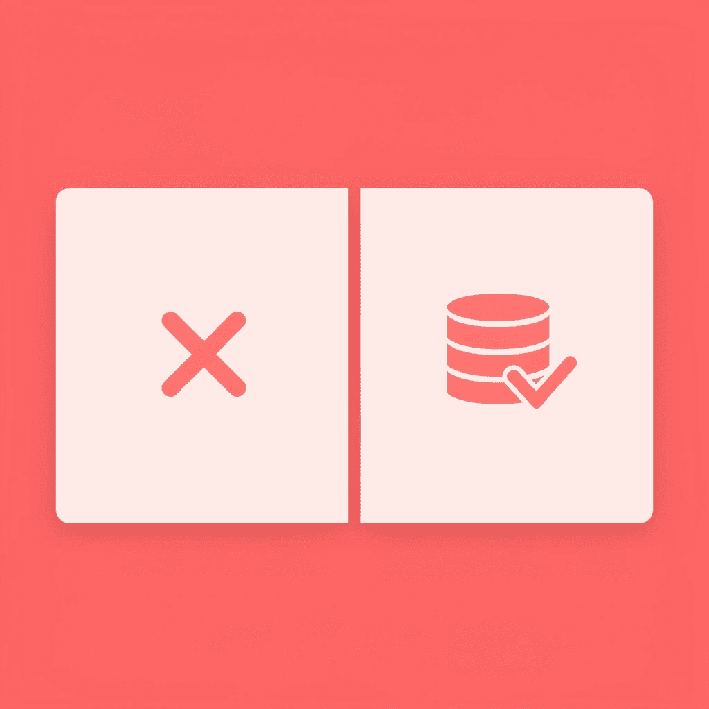 Before and after comparison showing forgotten traditional cards transforming into tracked, actionable digital connections