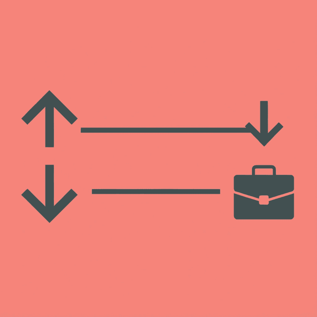 Single business card splitting into two paths: one leading to reinforced brand, one to undermined brand perception