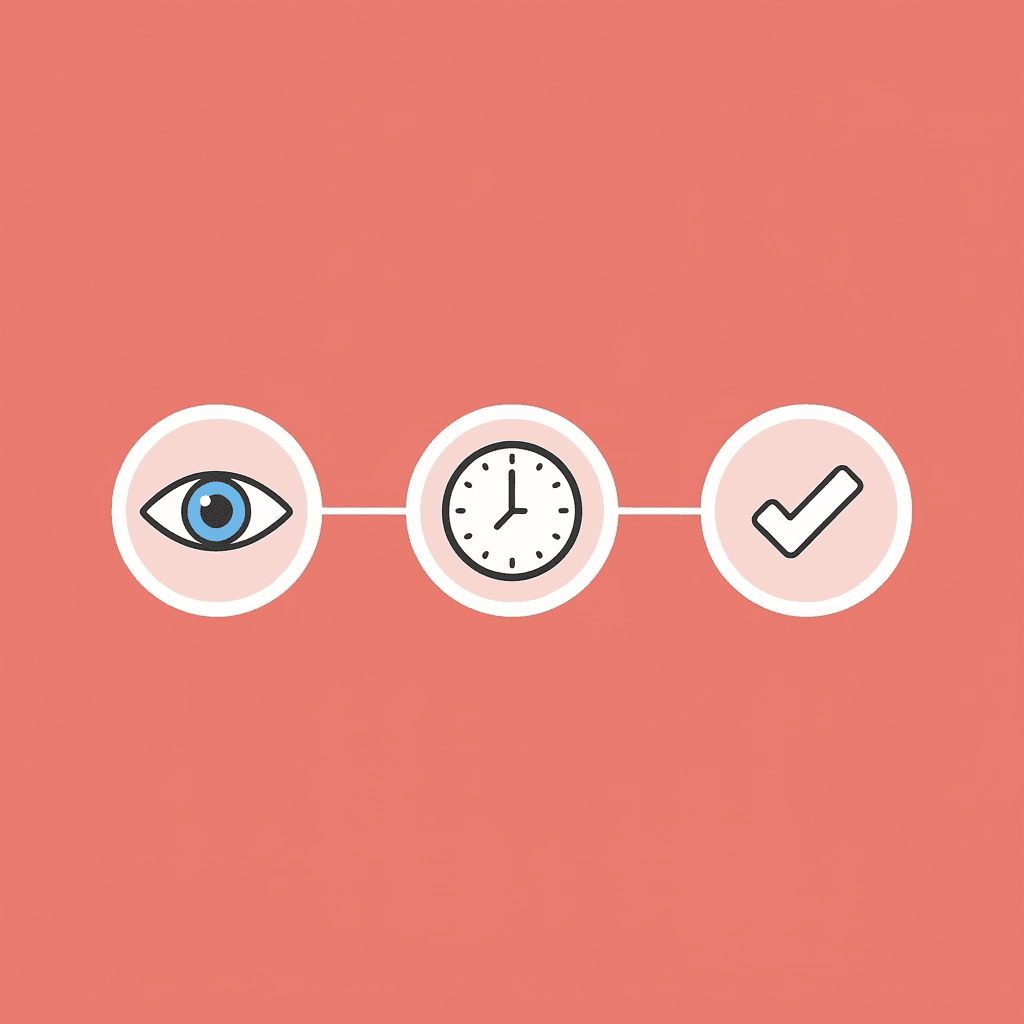 Timeline showing the 7-second window to make a first impression with business cards