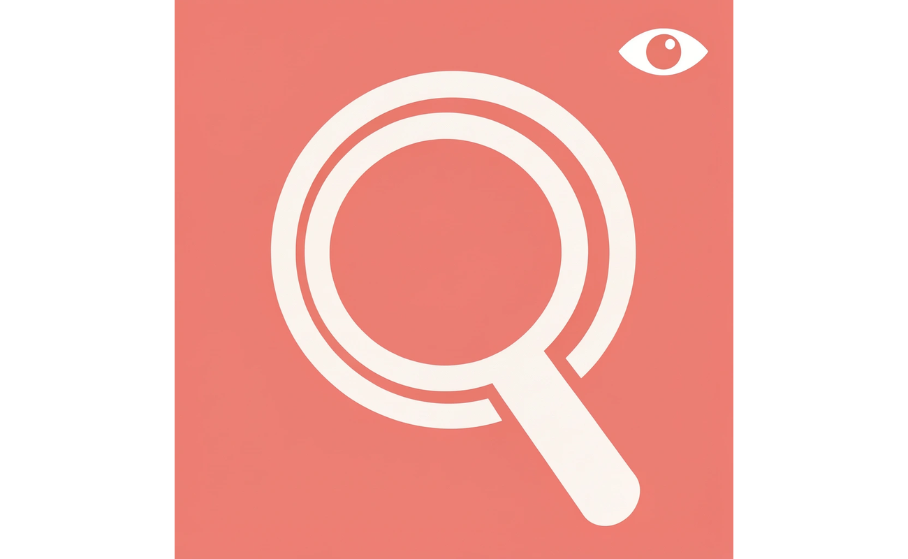 Magnifying glass focusing on font readability as the key element for business card success